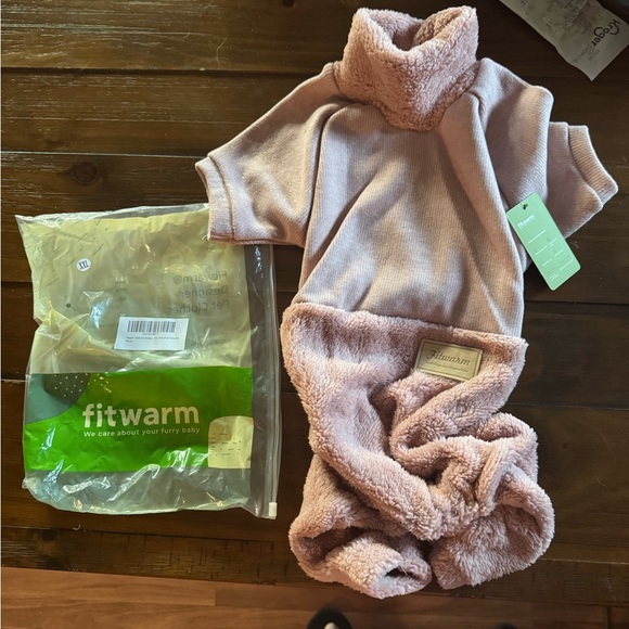 Fitwarm Turtleneck Knitted Dog Sweater Puppy Pajamas Thermal Winter Nwt Pink XXL - Picture 3 of 6